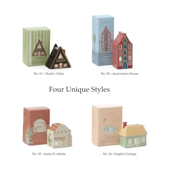 White Ceramic Incense & Tea Light Holder Santa Fe Adobe 6