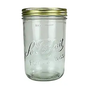 Canning French Glass Mason Jar, 1 EA