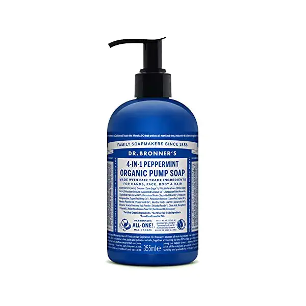 Organic Peppermint Pump Soap 1