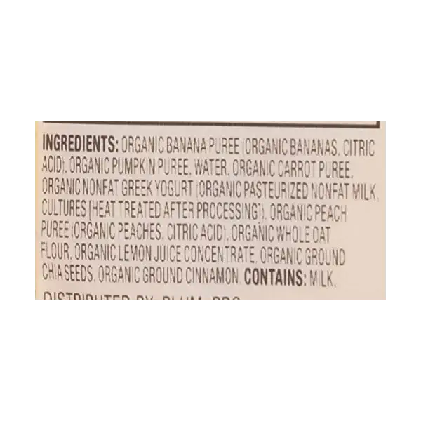 Organic Mighty 4 Banana Peach Pumpkin Carrot Yogurt Oat, 4 OZ 4