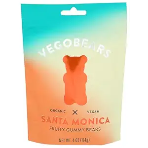 Organic Fruity Gummy Bears, 4 OZ