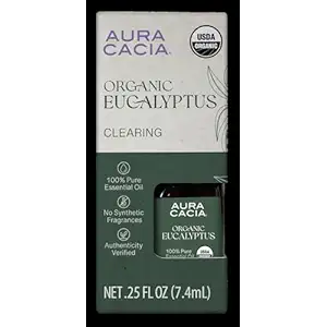 Organic Eucalyptus Essential Oil, 0.25 FZ