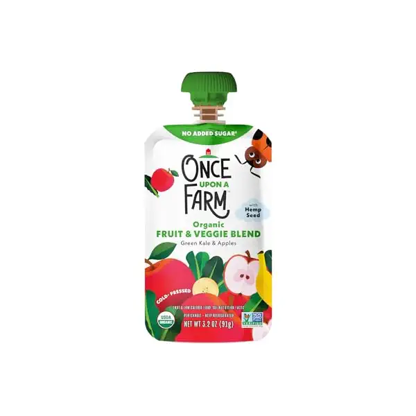 Organic Green Kale & Apples Pouch, 3.2 OZ 1