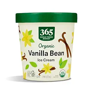 365 Everyday Value Organic Vanilla Bean Ice Cream, 16 oz (Frozen)