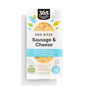 365 by Whole Foods Market, Egg Bites, Sausage & Cheese, 4.6 Ounce