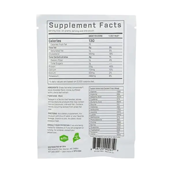 Chocolate Whey Protein Powder Packet, 1.1 OZ 2