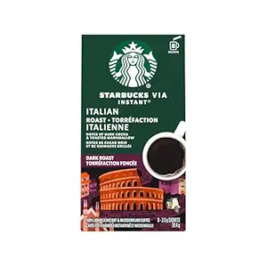 Via Instant Italian Dark Roast Ground Coffee, 8 EA