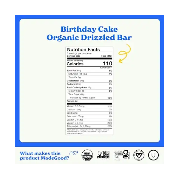 Organic Chocolate Drizzled Granola Bars, 4.25 OZ 5