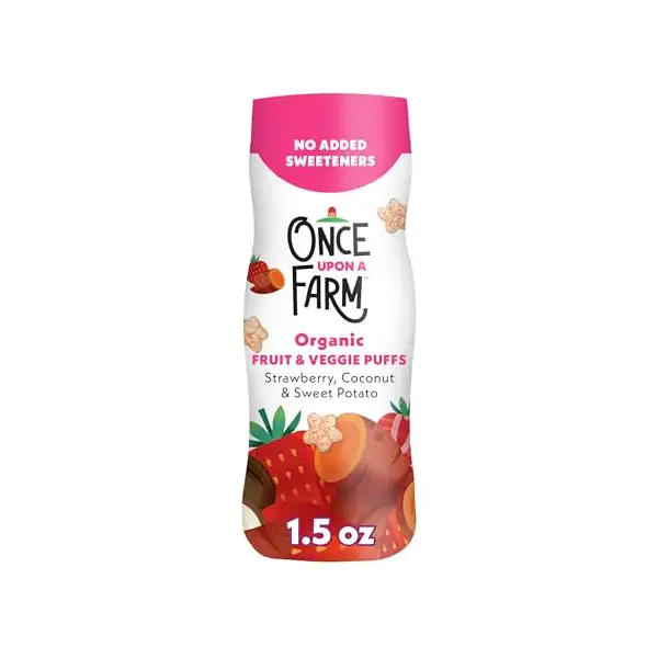 Organic Strawberry Sweet Potato Coconut Fruit Veggie Puffs, 1.5 OZ 1