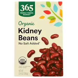 365 by Whole Foods Market, Organic Unsalted Kidney Beans, 13.4 Ounce