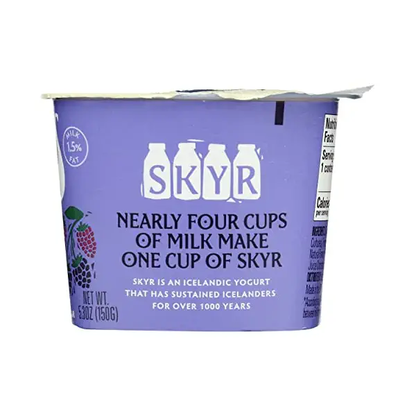 Blackberry Boysenberry Skyr Yogurt, 5.3 OZ 7