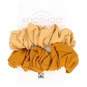 Gold Sand Scrunchies, 2 CT