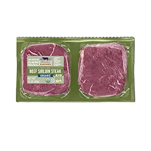 Organic Beef Top Sirloin Steak, 12 OZ