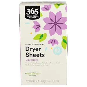 365 by Whole Foods Market, Lavender Fabric Softener Sheets, 80 Count