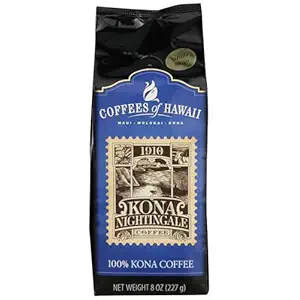 Kona Nightingale Whole Bean Coffee, 8 OZ