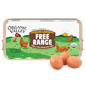 Organic Eggs Grade A Large Brown, 18 CT