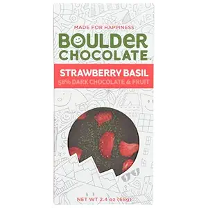 Strawberry Basil Chocolate Bar, 2.4 OZ