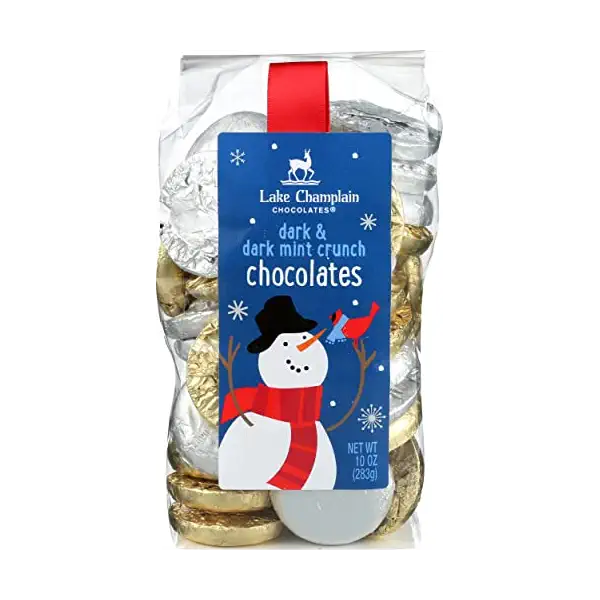 Dark & Mint Crunch Chocolate Winter Coins Gift Bag, 10 OZ 1