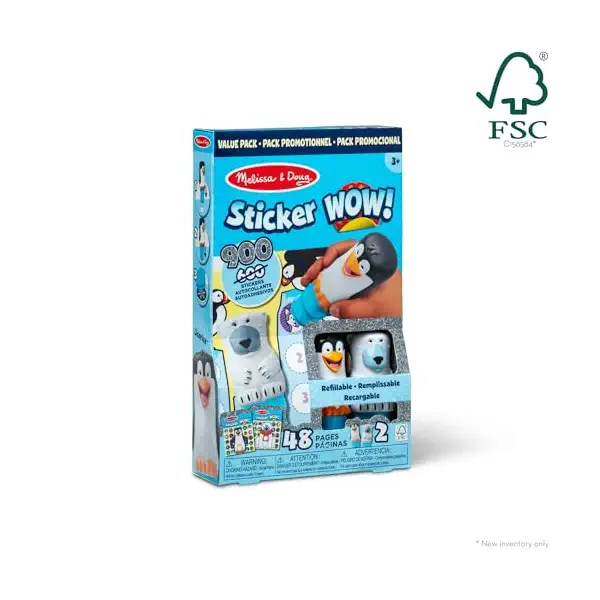 Sticker WOW! Deluxe Set - Penguin & Polar Bear Book, 1 EA 3