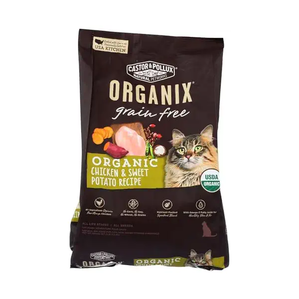 Organic Chicken & Sweet Potato Dry Cat Food, 48 OZ 1