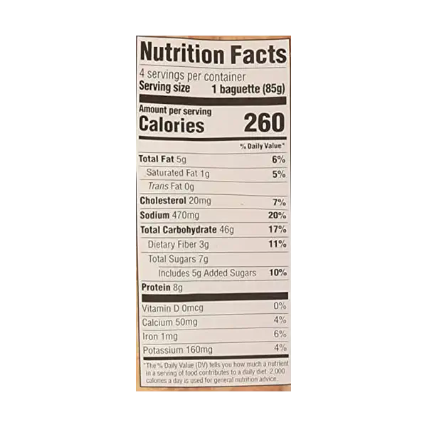 Sliced Wheat Baguette 4 Count, 12 OZ 3