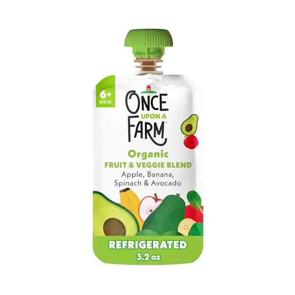 Organic Apple Banana Spinach Avocado Baby Blend Sgl, 3.2 OZ 1