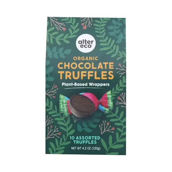 Organic Holiday Chocolate Truffles, 4.2 OZ 1