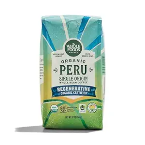 Organic Regenerative Certified Whole Bean Coffee, 12 OZ