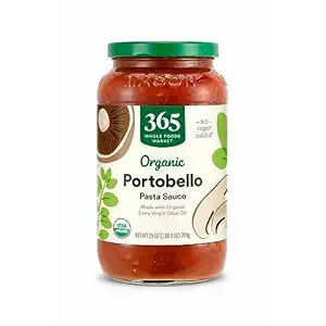 365 by Whole Foods Market, Organic Portobello Mushroom Pasta Sauce, 25 OZ
