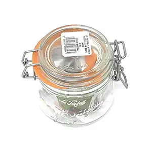 Rounded French Glass Storage Jar 8 Ounce, 1 EA
