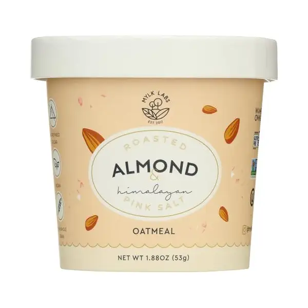Roasted Almond & Himalayan Pink Salt Oatmeal Cup 1