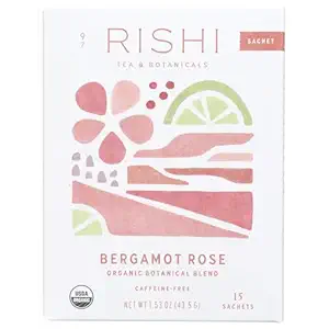Organic Bergamot Rose Tea Sachets, 15 CT