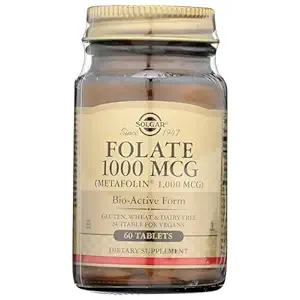 Folate 1000 Mcg As Metafolin Tablets, 60 CT