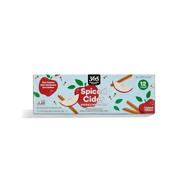 Spiced Cider Sparkling Water 12pk, 12 FZ 1