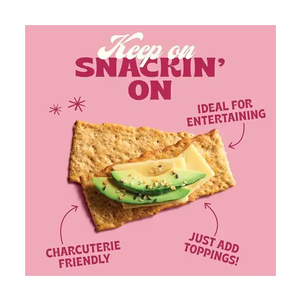 Pink Himalayan Salt Flatbread Crackers, 5 OZ 3
