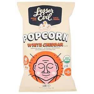 Organic White Cheddar Popcorn, 4.6 OZ