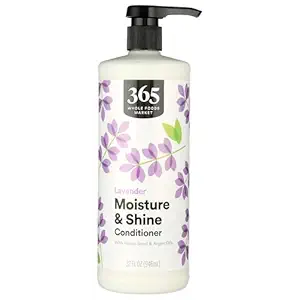 365 by Whole Foods Market, Moisture & Shine Conditioner with Hemp Seed & Argan Oil, Lavender Scent, 32 Fl Oz