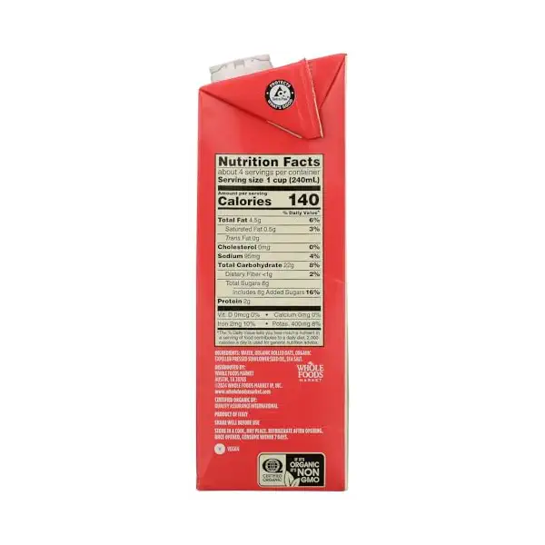 Organic Non-Dairy Barista Oat Milk, 32 FZ 3