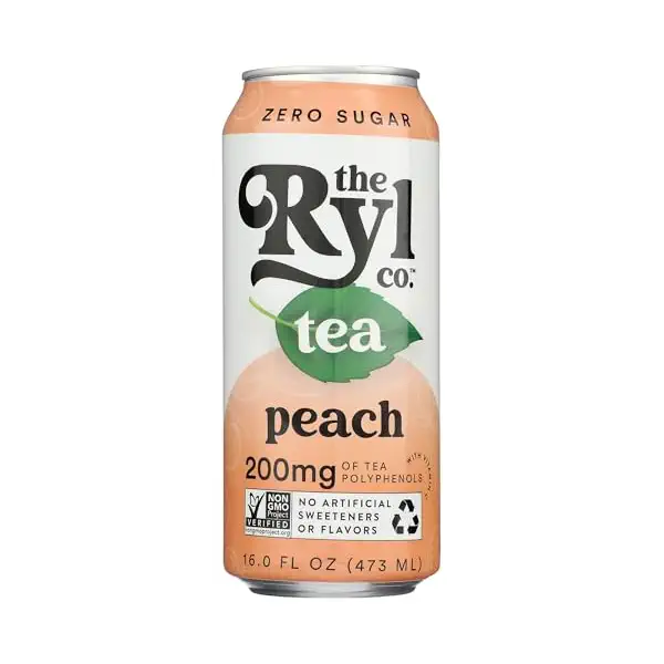 RYL TEA 16OZ - BLACK PEACH 1