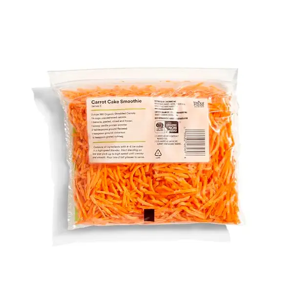 Organic Shredded Carrots 2