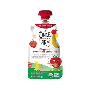 Organic Strawberry Banana Swirl Dairy Free Smoothie, 4 OZ