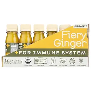 Organic Fiery Ginger Shot 12 Count, 2 FZ