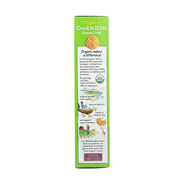 Organic Lemon Drop Cookie Bites, 6.5 OZ 6