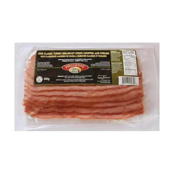 Turkey Breakfast Bacon Strips 1