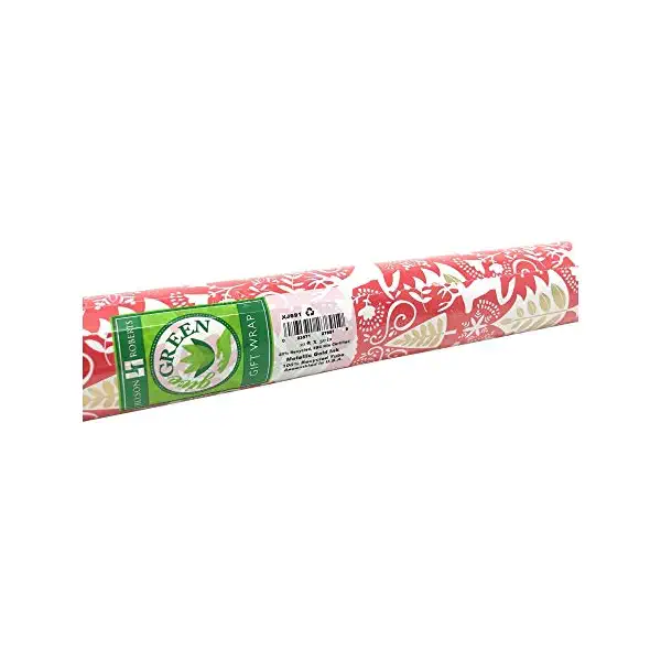 Red Scandinavian Jumbo Roll Wrap, 1 EA 2