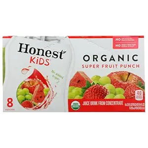 Organic Super Fruit Punch Pouches, 6.75 FZ