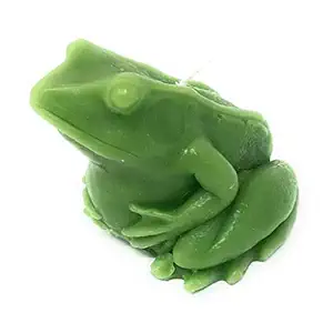 Candle Beeswax Green Frog, 1 EA