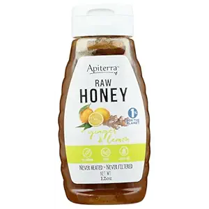 Raw Honey with Ginger & Lemon Squeeze, 12 OZ