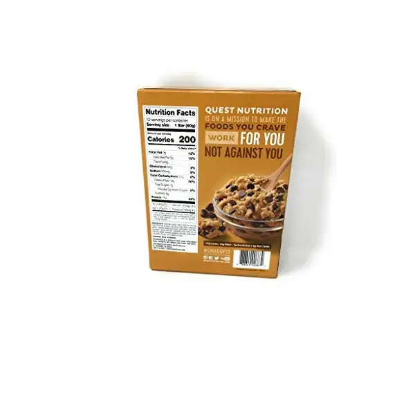 Chocolate Chip Cookie Dough Protein Bar 12 Pack, 2.12 OZ 4