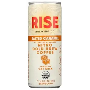 Organic Salted Caramel Nitro Cold Brew Coffee, 7 FZ